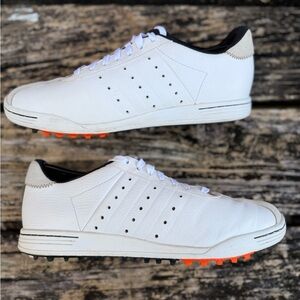 Adidas Adicross Gripmore II White Leather Men’s Size 8 Golf Shoes M5